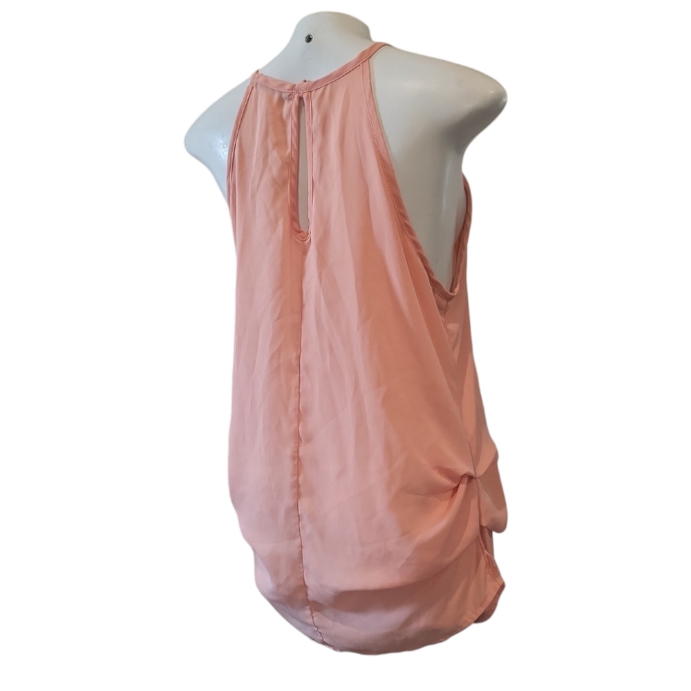 Papaya pink tank top halter neck square neckline flirty fun summer - Picture 10 of 10